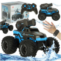 RC auto jazdiace na vode vodotesné, modré