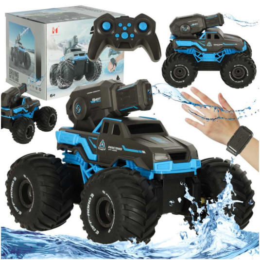 RC auto jazdiace na vode vodotesné, modré
