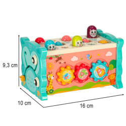 Senzorická hračka pre bábätká 8v1 Bibi-inn modrá