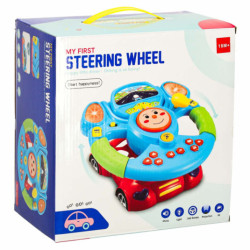 Interaktívny detský simulátor volantu hudba zvuky svetlá projektor