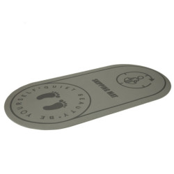 Podložka na cvičenie jogy s protihlukovou izoláciou 127x63x0,6 cm,  šedá