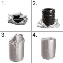 Vodotesný kryt pneumatík na kolesá auta 13-17 palcov