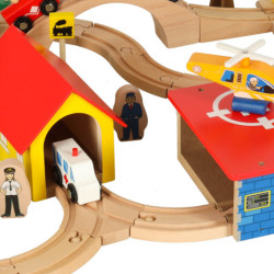 Drevená vlaková lokomotíva mesto 69el