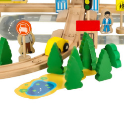 Drevená vlaková lokomotíva mesto 50 el