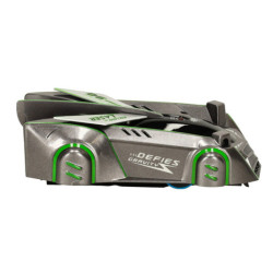 RC laserom riadené auto jazdiace po stene,  šedé