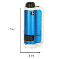 Vzdelávací prenosný vreckový mikroskop pre deti