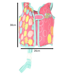 AQUASTAR Detská plavecká vesta ružová