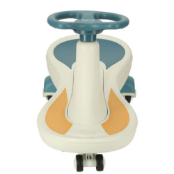 Odrážadlo, svietiace LED kolesá s hrajúcou hudbou, modro- biela