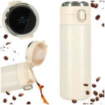 Termohrnček s náustkom LED termoska 420ml béžová