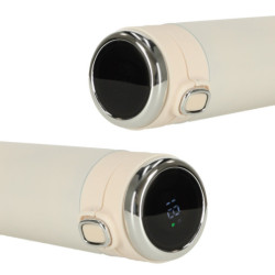 Termohrnček s náustkom LED termoska 420ml béžová