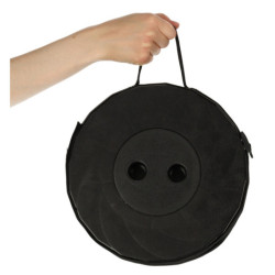 Skladacia stolička pre domáce záhradné kepovanie-  čierna