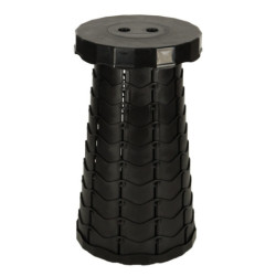 Skladacia stolička pre domáce záhradné kepovanie-  čierna