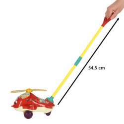 Push stick helikoptéra lietadlo so zvukom