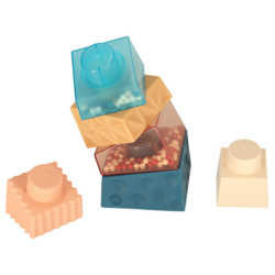 Montessori vzdelávacia pyramídová senzorická veža s loptičkami