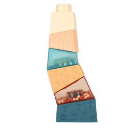 Montessori vzdelávacia pyramídová senzorická veža s loptičkami