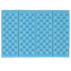 Skladacia penová podložka na turistické sedenie modrá