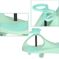 Vozítko svietiace LED kolesá modré