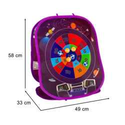 Hádzanie na suchý zips obojstranná hra šípky, loptičky tašky 21el.