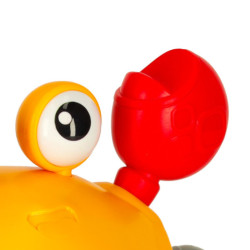 Interaktívny krab so zvukom, žltý