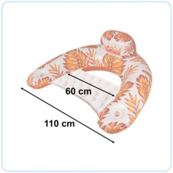 Kúpacie kreslo ležadlo hojdacia sieť voda oranžová