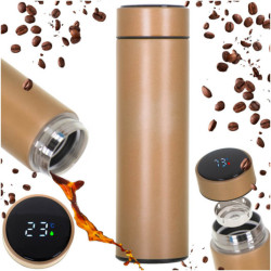 Termoska hrnček smart LED 500ml zlatá