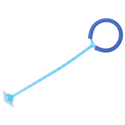 Hula hop noha skákacia lopta svietiaca LED, modrá
