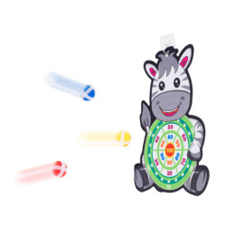 Šípky na suchý zips bezpečný terč- Zebra