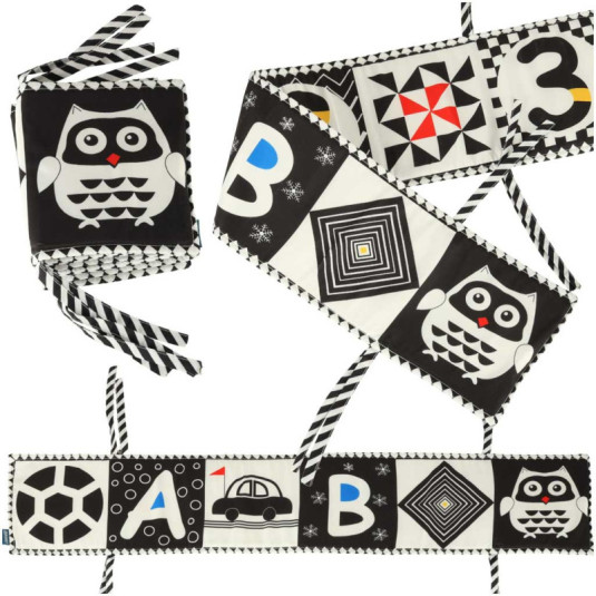 Vzdelávacia knižka zmyslový chránič postieľky sova