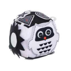 Vzdelávacia senzorická kocka kontrastná mäkká hmatová