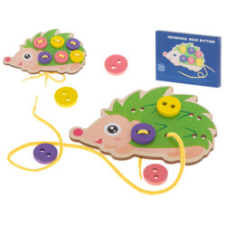 Vzdelávacia súprava na učenie sa šiť gombíky Ježko