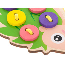 Vzdelávacia súprava na učenie sa šiť gombíky Ježko