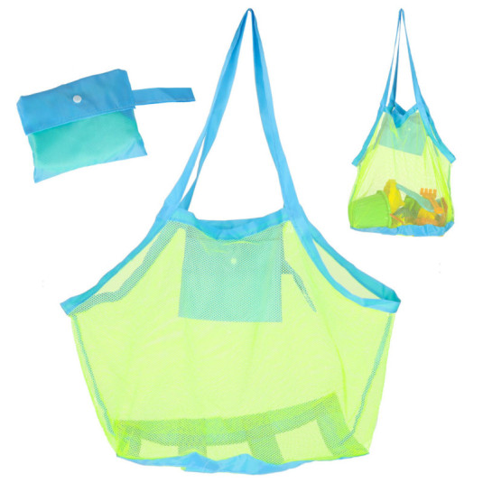 Plážová sieťová taška na nákupy hračiek veľká XXL