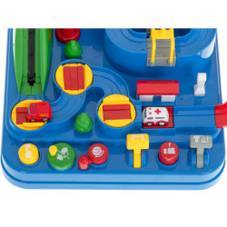 Prekážková dráha interaktívne parkovisko závodné sanitka policajné auto XL