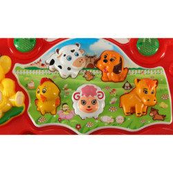 Vzdelávacie klavírne zvuky zvierat farma