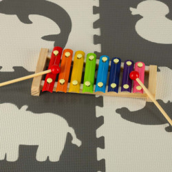 Farebný vzdelávací drevený cimbal