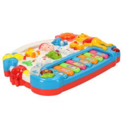 Detský organový klavír so zvukmi zvierat