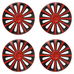 Puklice pre Škoda 16 TREND red and black