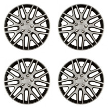 Puklice pre Škoda 15 Dakar NC silver and black