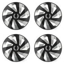 Puklice pre Škoda 15 Vector RC black and silver