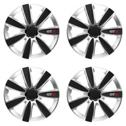 Puklice pre Škoda 15 GTX CARBON silver/black