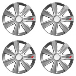 Puklice pre Škoda 14 GTX CARBON silver