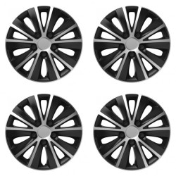 Puklice pre Škoda 14 RAPIDE silver and black