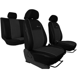 Poťahy pre TOYOTA Corolla sedan XII (od 2019) Exclusive Alcantara (Alcantara-koža) tmavo šedá (vyp)