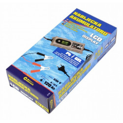 Nabíječka s mikroprocesor s LCD displayom 6/12V 3,8A (4-120Ah)