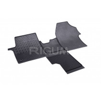 Gumené rohože na mieru pre TOYOTA ProAce 2miestne LUX+TUNEL (4diel) (od 2016)