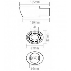 Koncovka výfuku (Ø výfuku do 54mm) V6