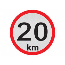 Samolepka reflexná malá - 20km