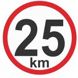 Samolepka reflexná malá - 25km