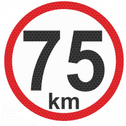 Samolepka reflexná malá - 75km