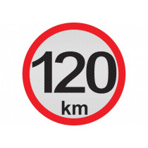 Samolepka reflexná malá - 120km